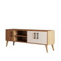 Hanah Home 1584 Soporte TV Roble y Blanco 150x52x34 cm
